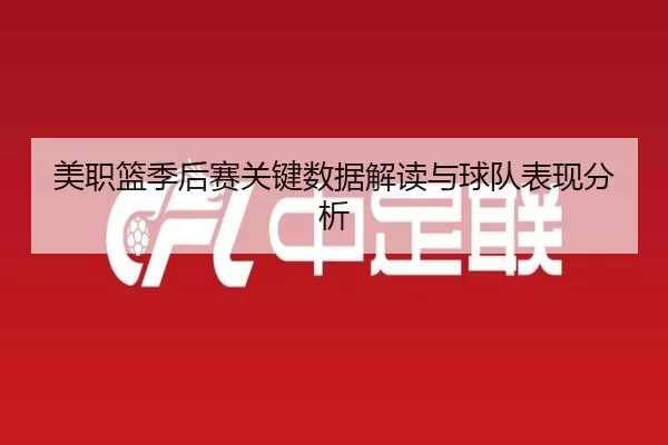 美职篮季后赛关键数据解读与球队表现分析